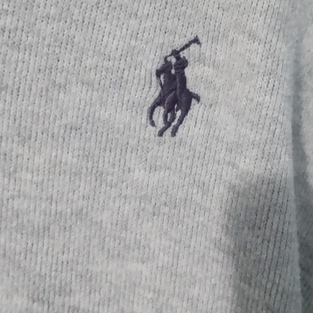 Polo by Ralph Lauren Gray  1/4 Zip Pullover - Picture 2 of 4
